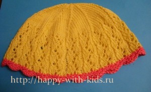 вязаная шапочка для девочки